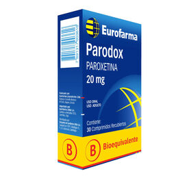 Parodox (B) Paroxetina 20mg 30 Comprimidos Recubiertos