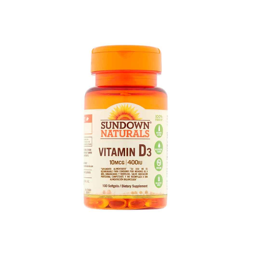 Sundown vitamin d3 400mg de 100 cápsulas【Ofertas julio 2020】