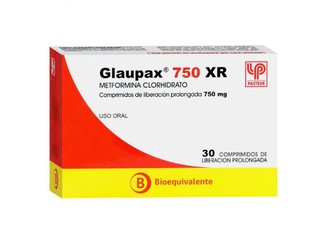 Glaupax XR 750 Mg. 30 Comprimidos