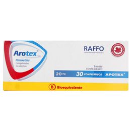 Arotex (B) Paroxetina 20mg 30 Comprimidos Recubiertos