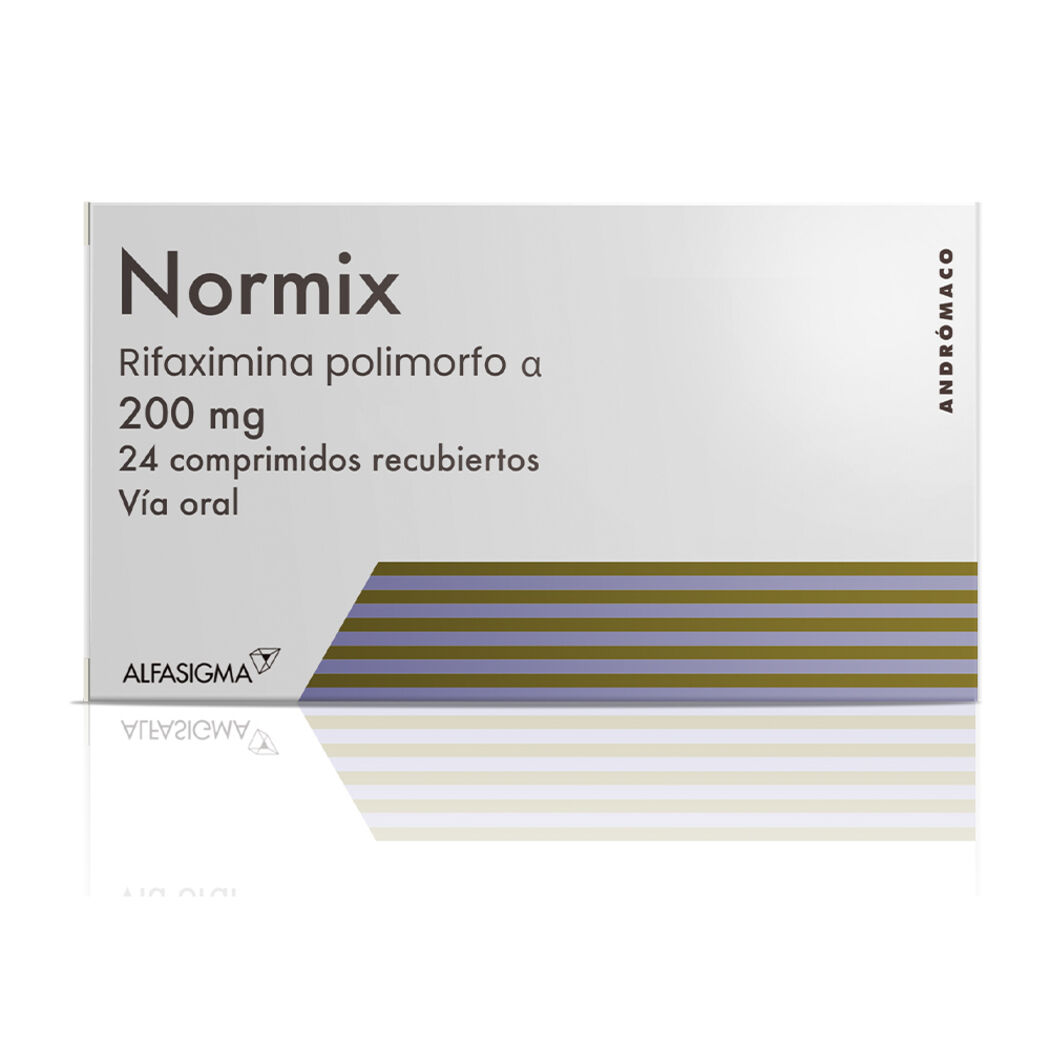 Normix Rifaximina 200 mg 24 Comprimidos Recubierto Productos Salcobrand
